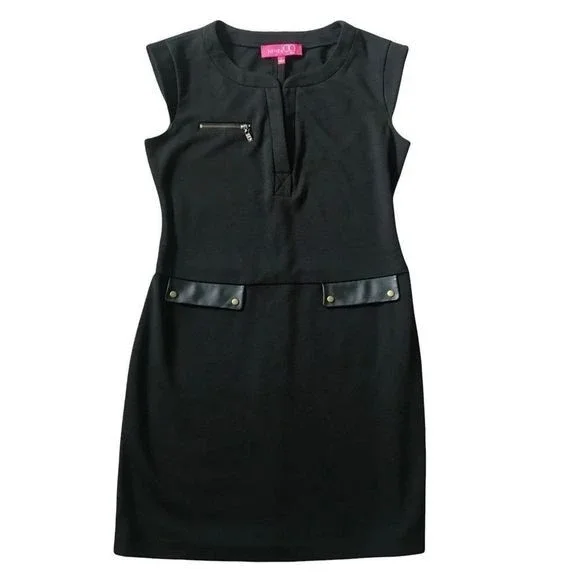 NINE & CO. Dress Slip On Sleeveless Black Fitted Size 2 - Picture 5 of 5